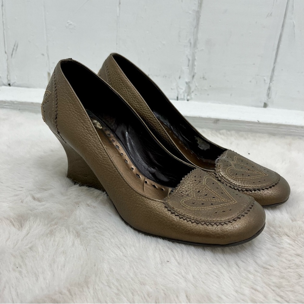 BCBG Girls Metallic Wedge Heels